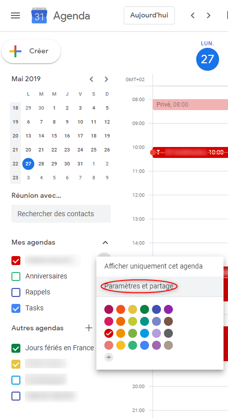 GMAIL - Rajouter son calendrier GMail à Outlook 365